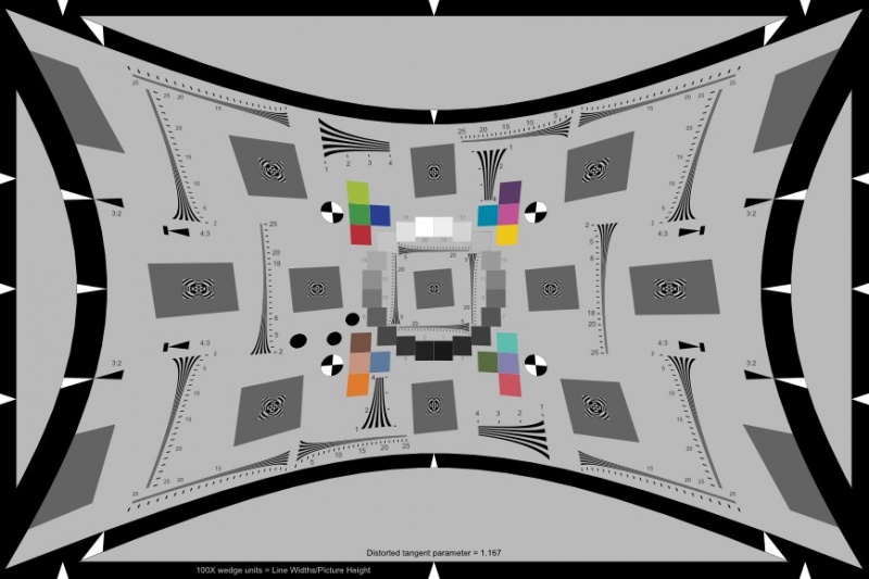 eSFR广角测试卡ISO预畸变失真120-150ºFoV